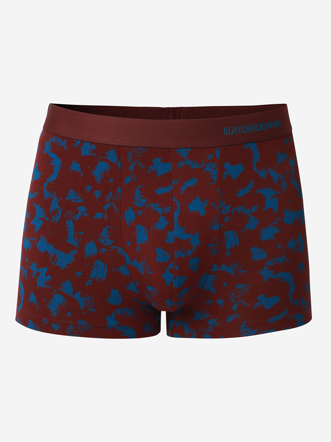 UnderJeans by Spykar Men Printed Wine Dark Blue Trunk