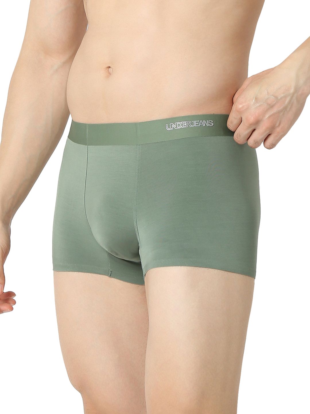 Underjeans Olive Regular Fit Trunk