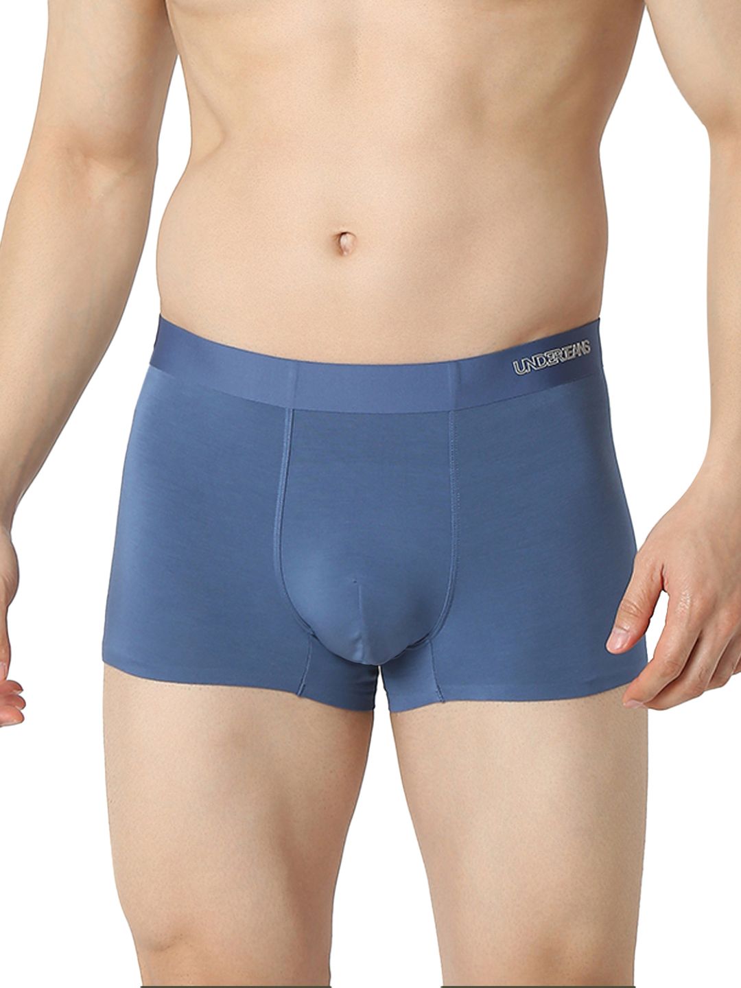 Underjeans By Spykar Men Premium Blue Trunk