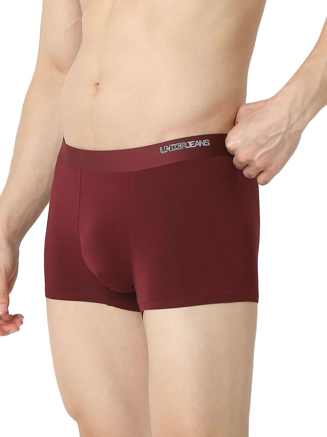 Underjeans By Spykar Men Premium Wine Trunk