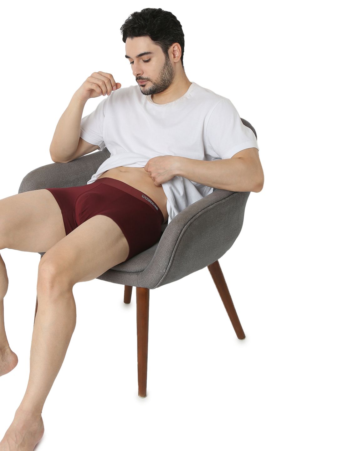 Underjeans Wine Regular Fit Trunk