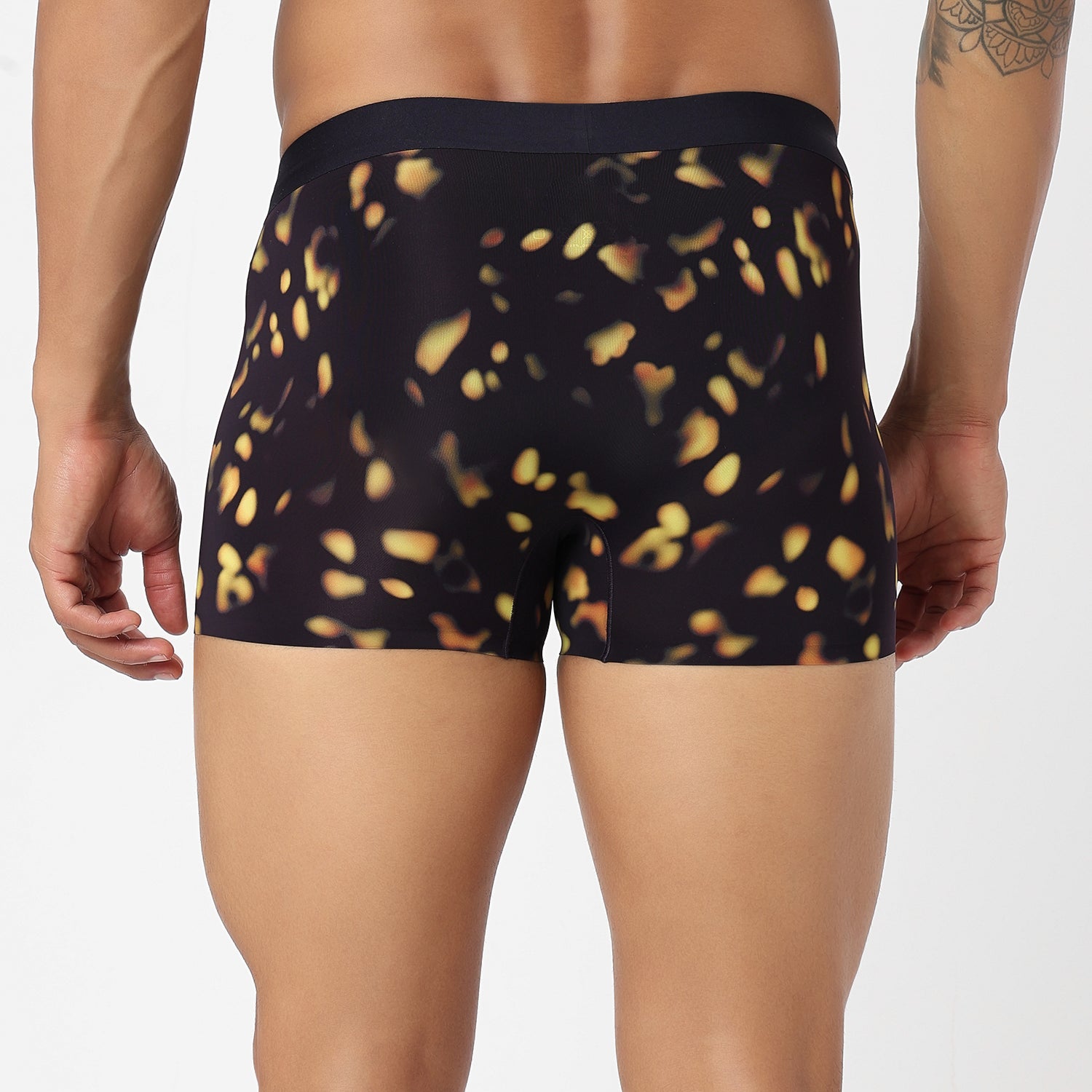 Underjeans Black Nylon Blend Trunk