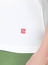 Underjeans Pack of 2 White Round Neck Solid Vests