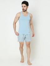Underjeans by Spykar Men Premium Light Blue Vest