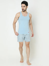 Underjeans by Spykar Men Premium Light Blue Vest