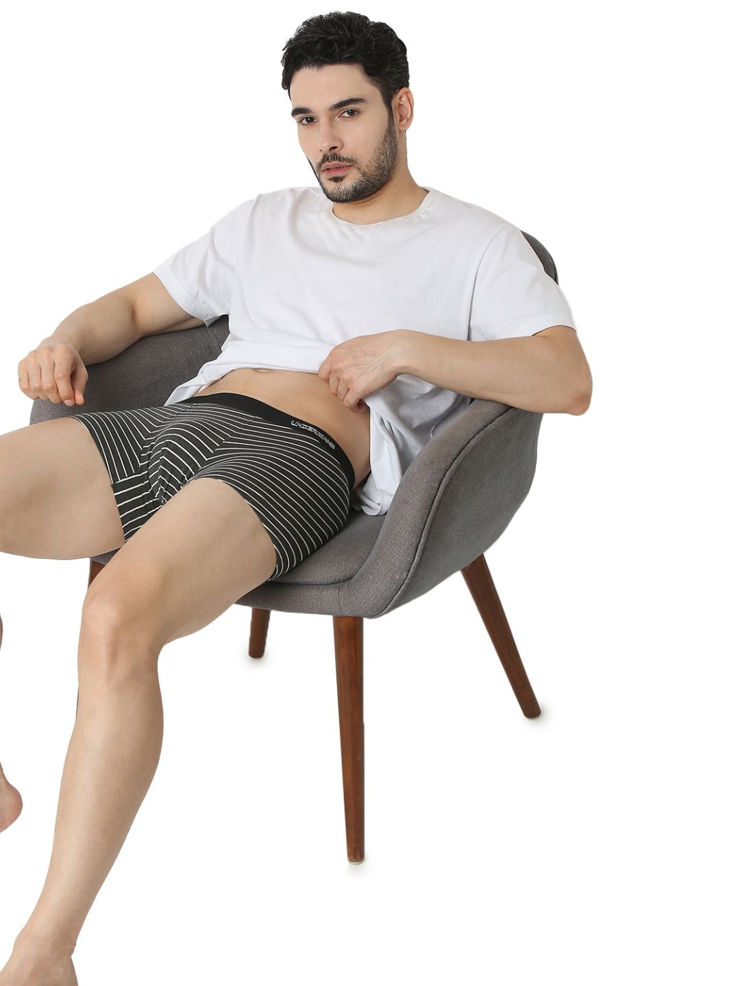 Underjeans Grey Regular Fit Trunk