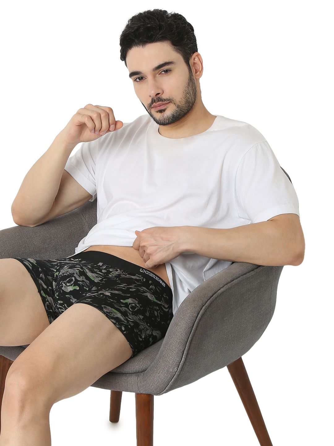 Underjeans Black Regular Fit Trunk