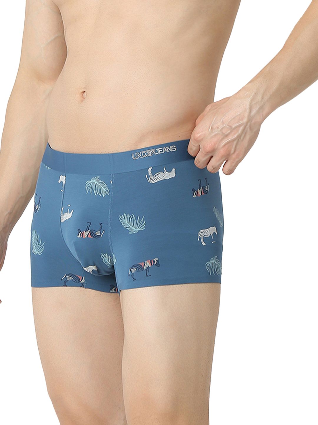 Underjeans Blue Regular Fit Trunk