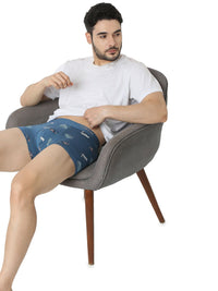 Underjeans Blue Regular Fit Trunk