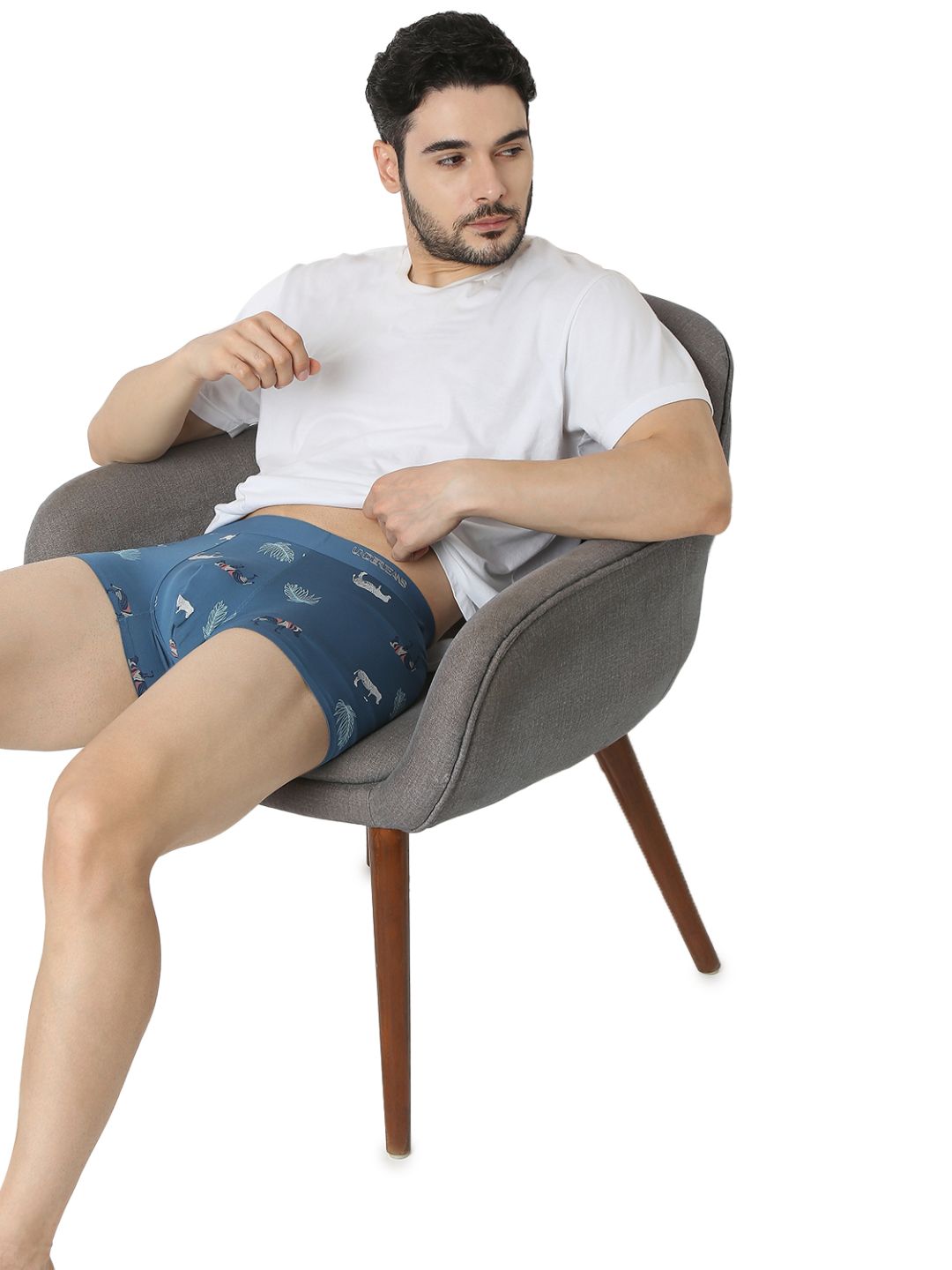 Underjeans Blue Regular Fit Trunk