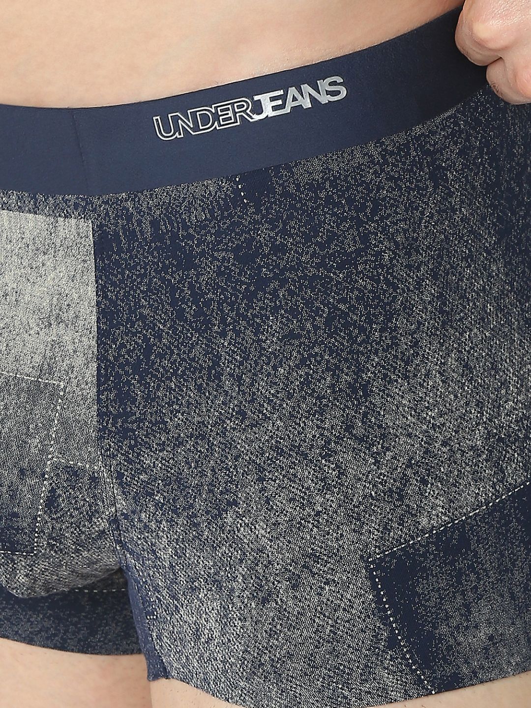 Underjeans By Spykar Men Premium Denim Blue  Trunk