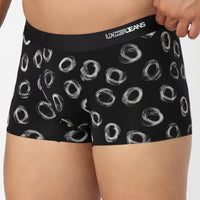 Underjeans Black/OffWhite Modal Blend Trunk