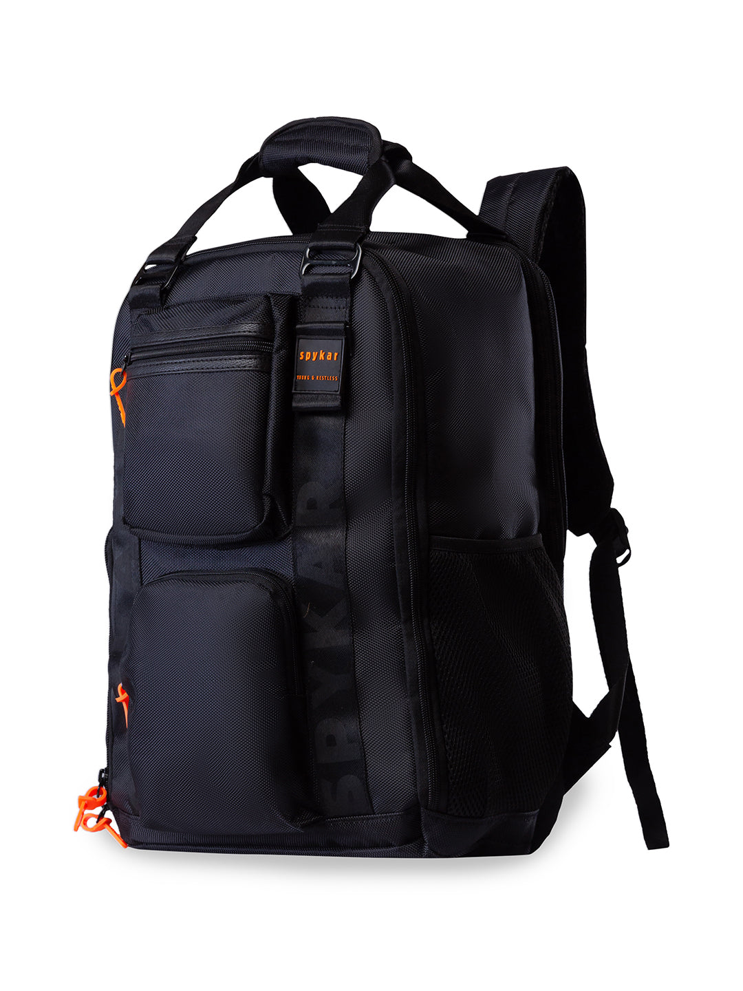 Spykar Men Black Casual Traveler Backpack