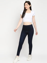 Women Alexa Jeans Super Skinny Fit Dark Blue High Rise