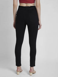 Women Jeans Super Skinny Fit Black Ankle Length