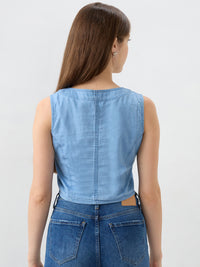 Women Shirt Blue Regular Fit