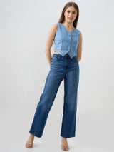 Women Shirt Blue Regular Fit