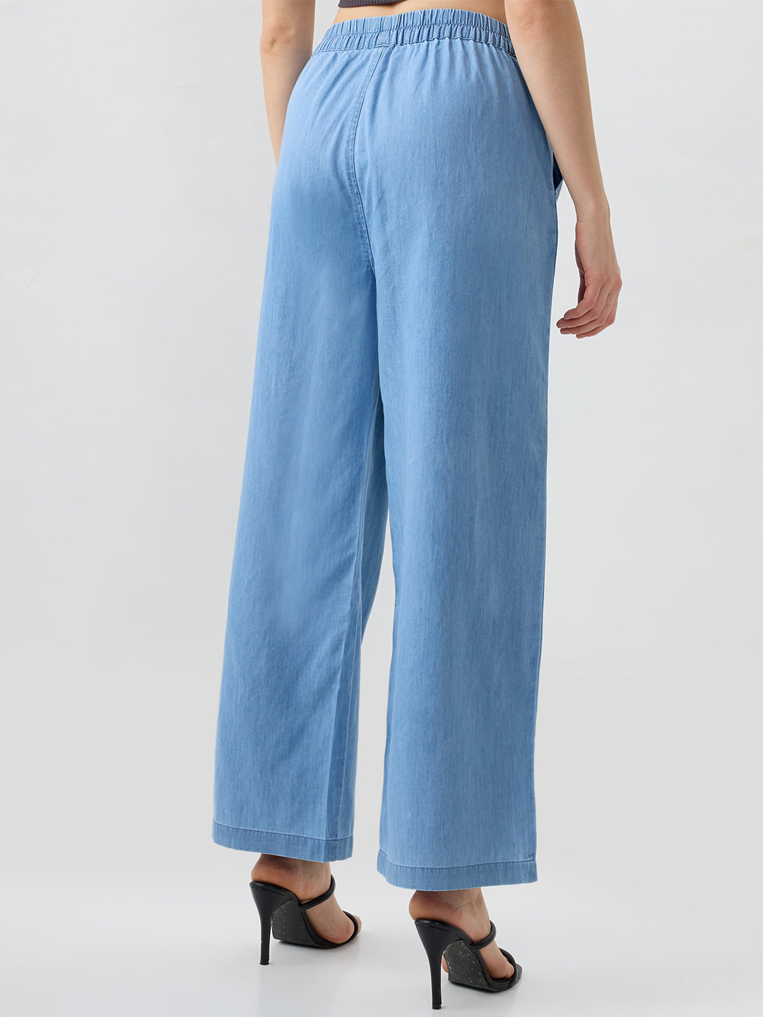 Women Bella Jeans Straight Fit Blue High Rise