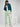Women Trouser Baggy Fit Green High Rise