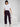 Women Trouser Cargo Fit Red-Violet Mid Rise