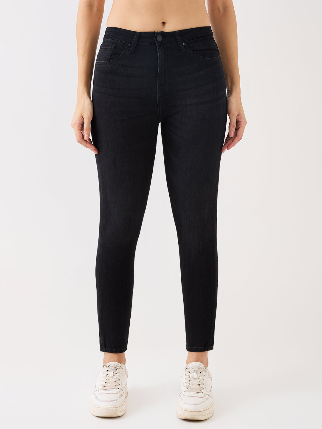 Spykar Black High Rise Super Skinny Fit Casual Jeans For Women