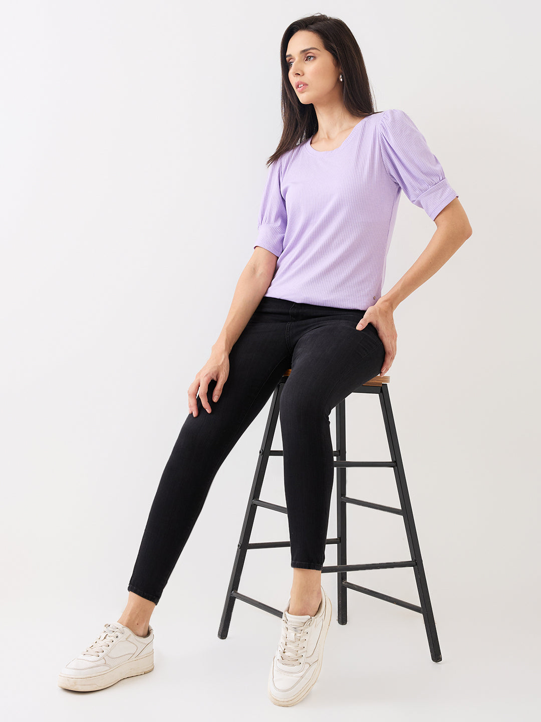 Spykar Black High Rise Super Skinny Fit Casual Jeans For Women