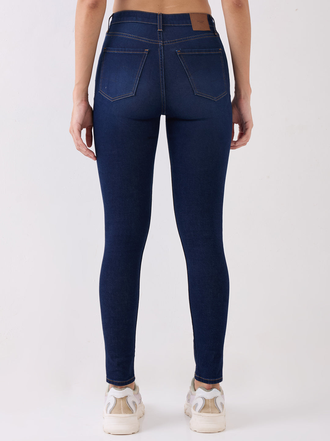 Spykar Blue High Rise Super Skinny Fit Casual Jeans For Women