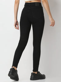 Women Alexa Jeans Super Skinny Fit Black High Rise
