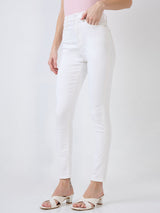 Women Alexa Jeans Super Skinny Fit White High Rise