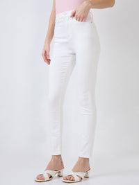 Women Alexa Jeans Super Skinny Fit White High Rise