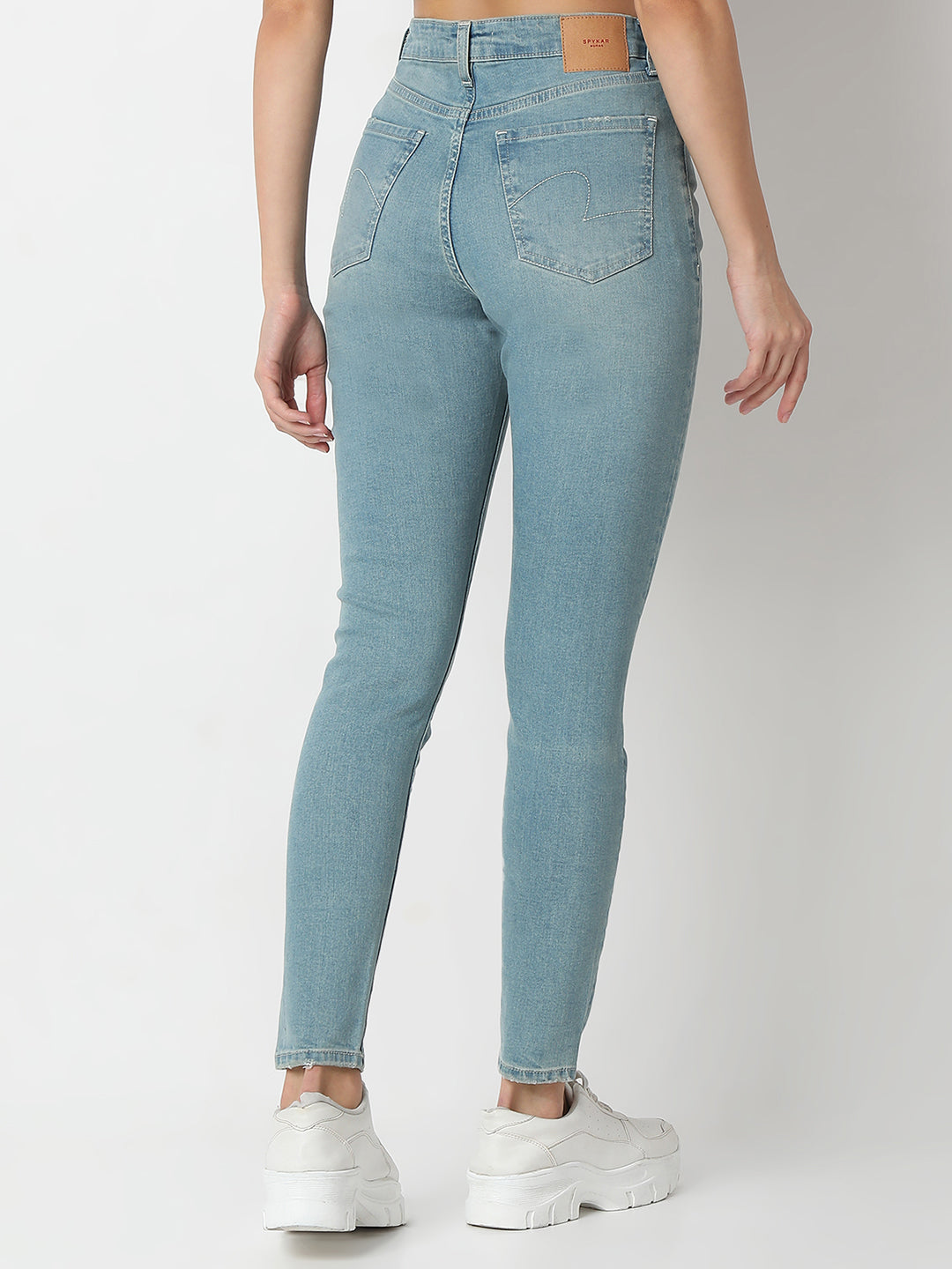 Spykar Super Slim High Rise Cotton Jeans For Women