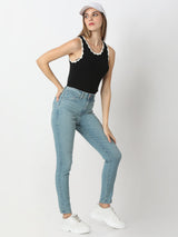 Women Alexa Jeans Super Skinny Fit Blue High Rise