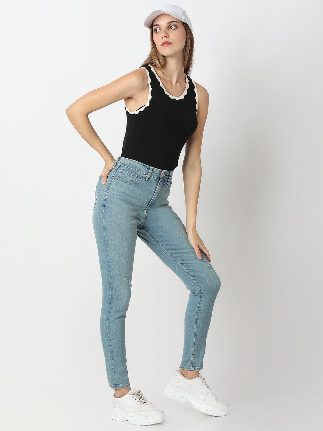 Women Alexa Jeans Super Skinny Fit Blue High Rise