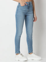 Women Alexa Jeans Super Skinny Fit Mid Blue High Rise