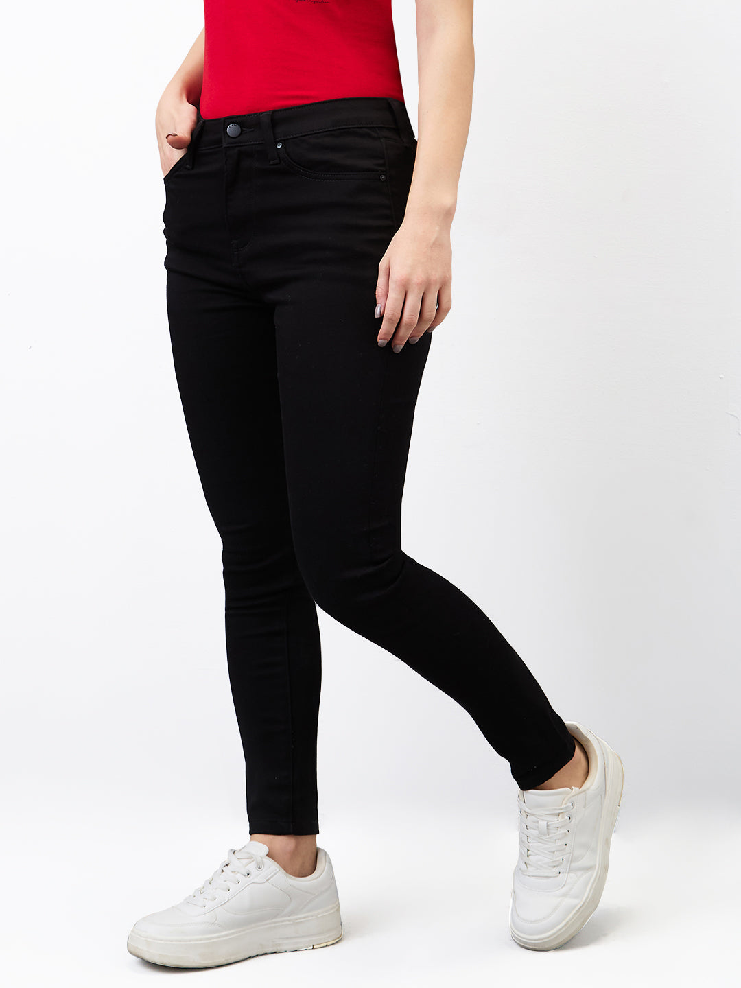 Spykar Super Slim High Rise Cotton Lycra Jeans For Women