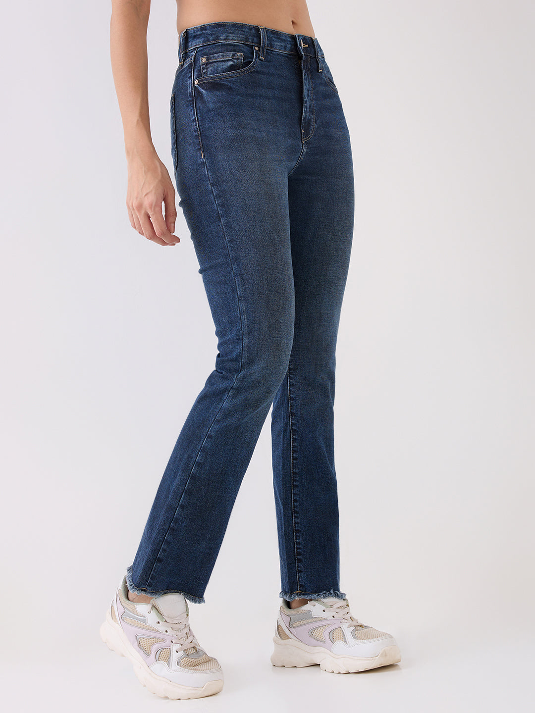 Spykar Blue High Rise Super Skinny Fit Casual Jeans For Women