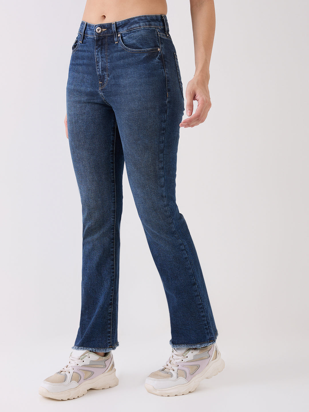 Spykar Blue High Rise Super Skinny Fit Casual Jeans For Women