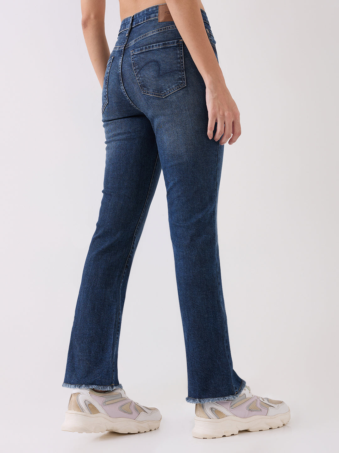 Spykar Blue High Rise Super Skinny Fit Casual Jeans For Women