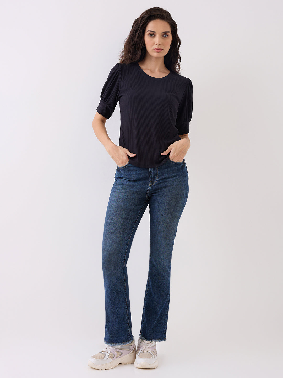 Spykar Blue High Rise Super Skinny Fit Casual Jeans For Women