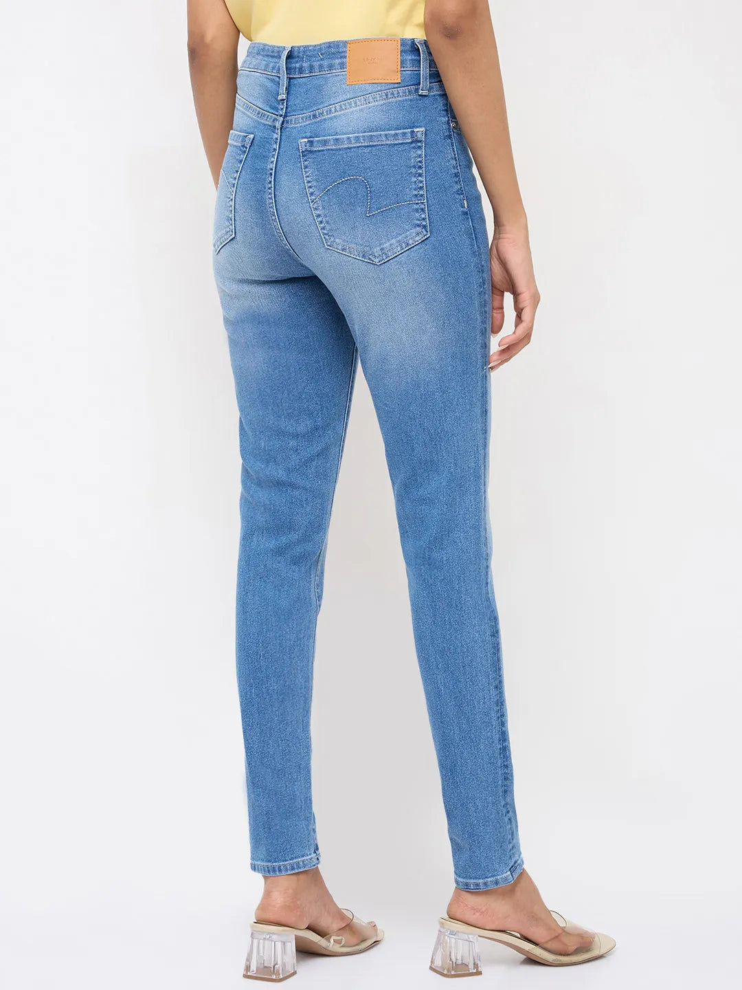 Women Alexa Jeans Super Skinny Fit Light Blue High Rise
