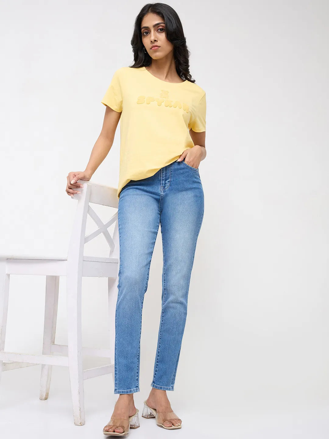 Women Alexa Jeans Super Skinny Fit Light Blue High Rise