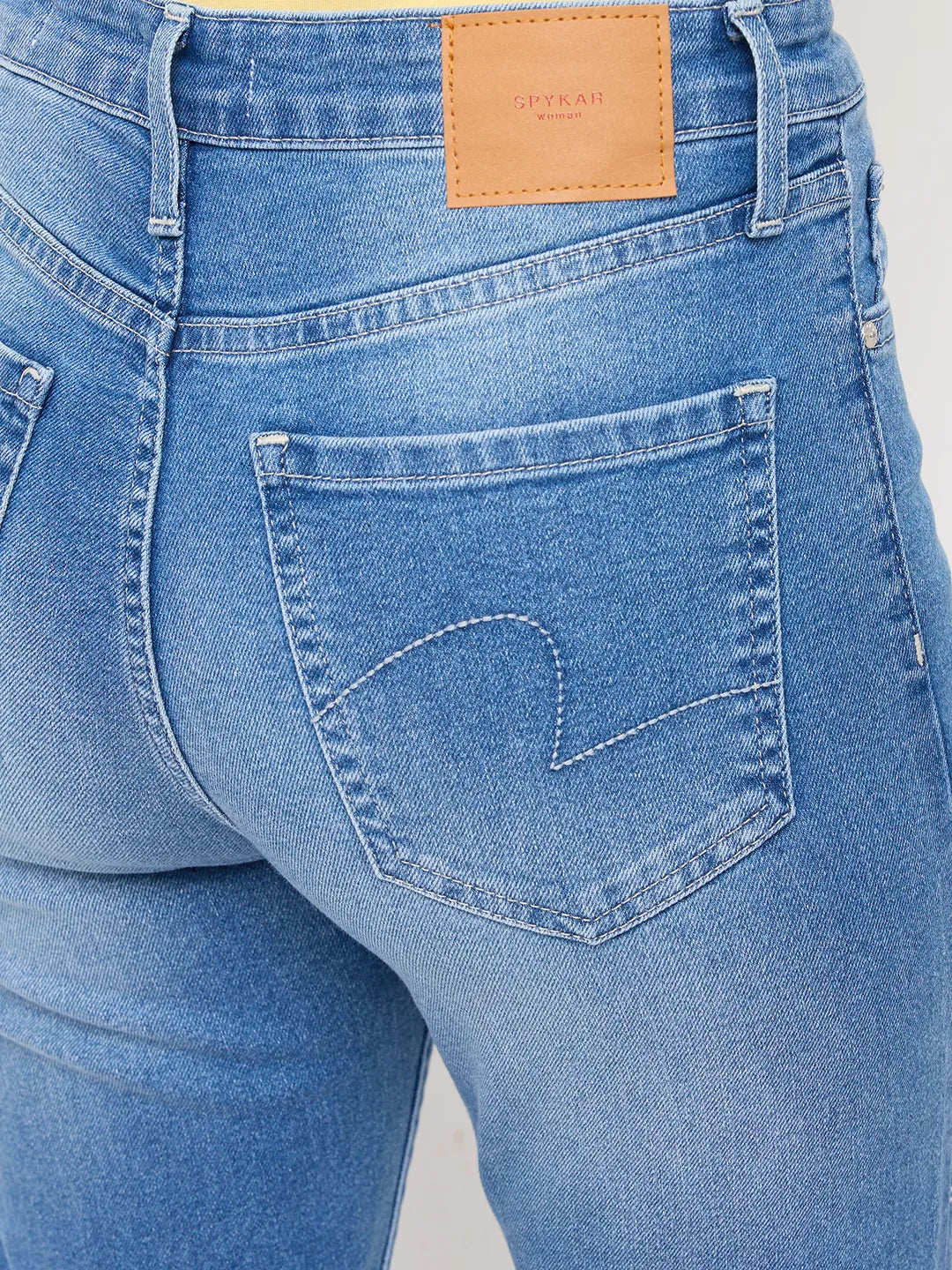 Women Alexa Jeans Super Skinny Fit Light Blue High Rise