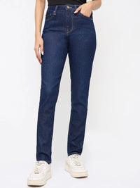 Women Alexa Jeans Super Skinny Fit Dark Blue High Rise