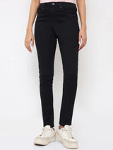 Women Alexa Jeans Super Skinny Fit Black High Rise