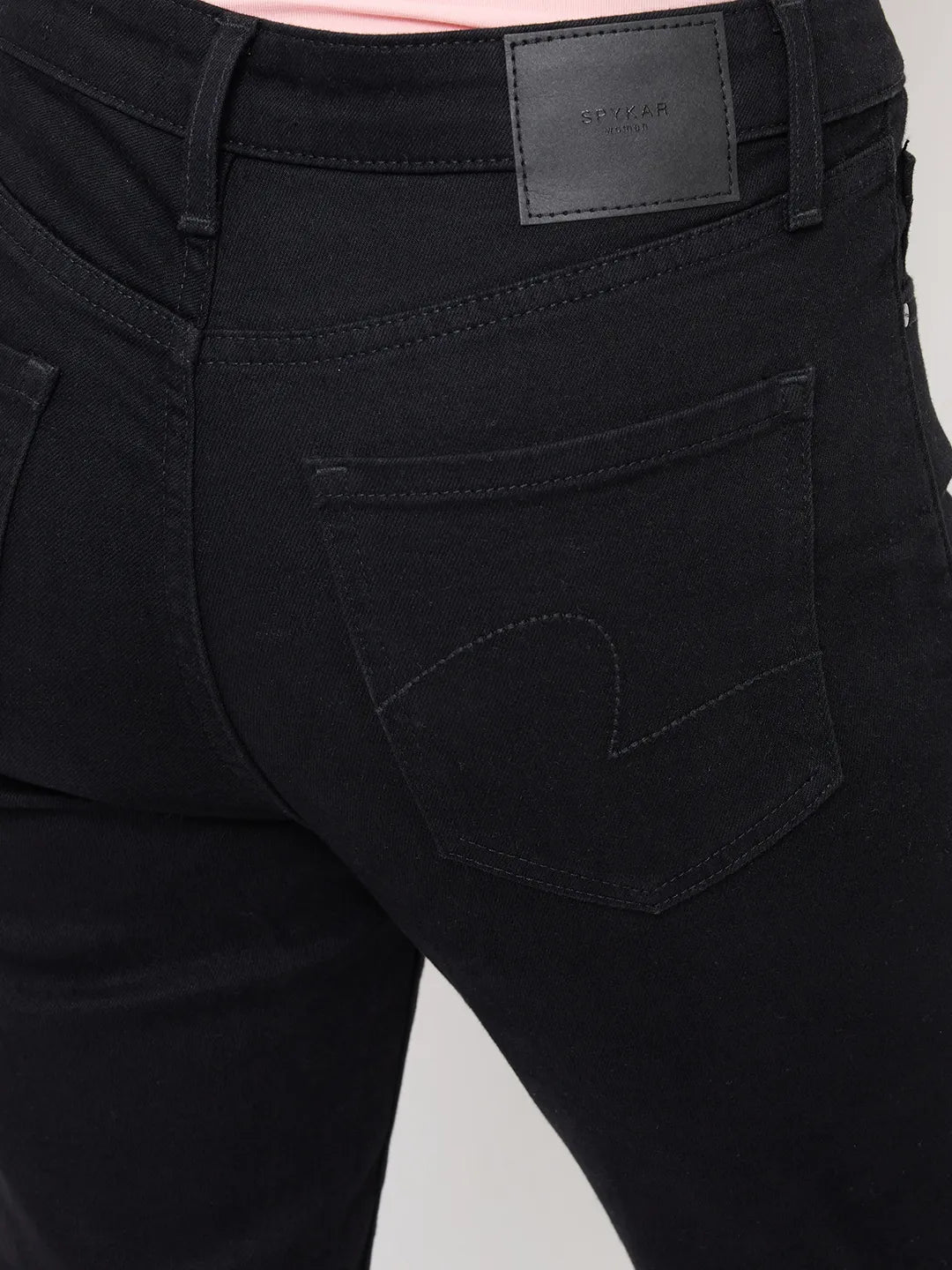 Women Alexa Jeans Super Skinny Fit Black High Rise