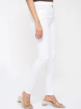 Women Alexa Jeans Super Skinny Fit White High Rise