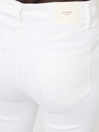 Women Alexa Jeans Super Skinny Fit White High Rise