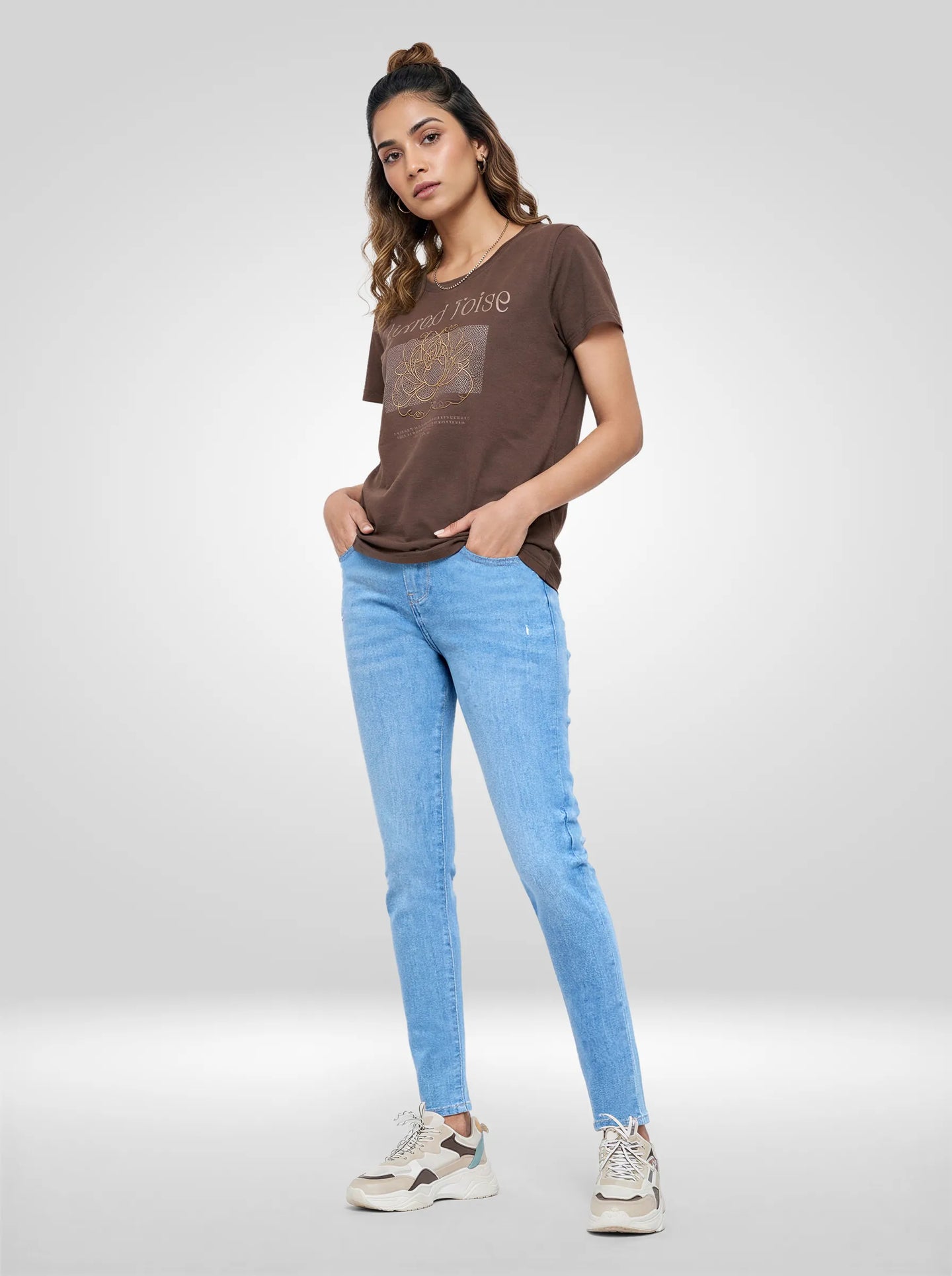 Women Alexa Jeans Super Skinny Fit Light Blue High Rise