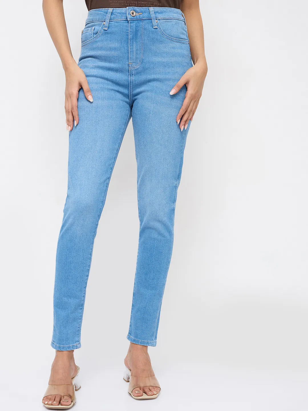 Women Alexa Jeans Super Skinny Fit Light Blue High Rise