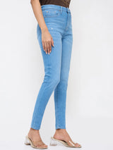 Women Alexa Jeans Super Skinny Fit Light Blue High Rise